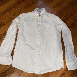 Boys white button down